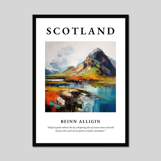 Poster of Beinn Alligin, Scotland.