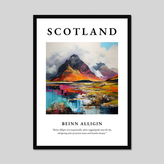 Poster of Beinn Alligin, Scotland.