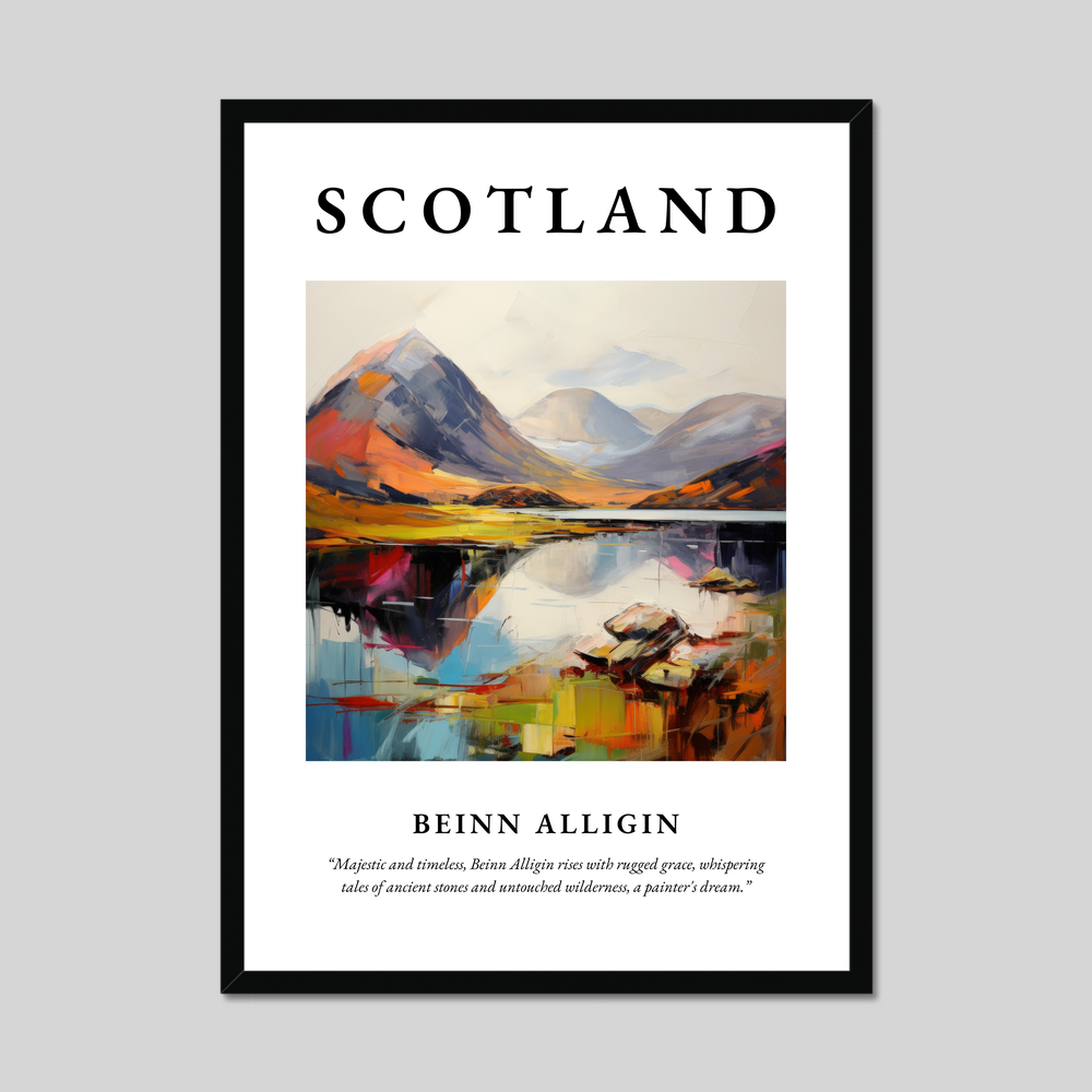 Poster of Beinn Alligin, Scotland.