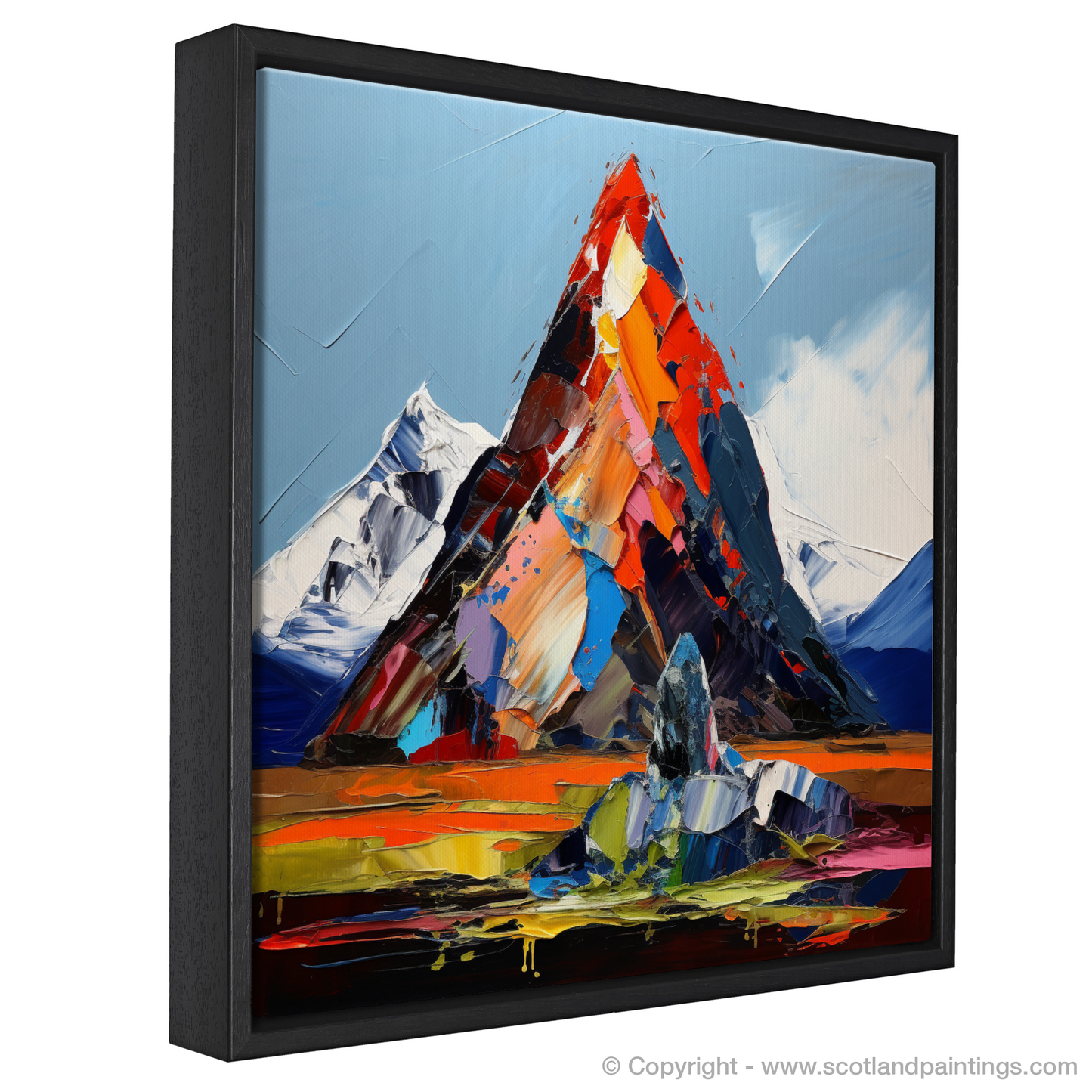 Painting and Art Print of Cairn Gorm entitled "Expressionist Elegy of Cairn Gorm".