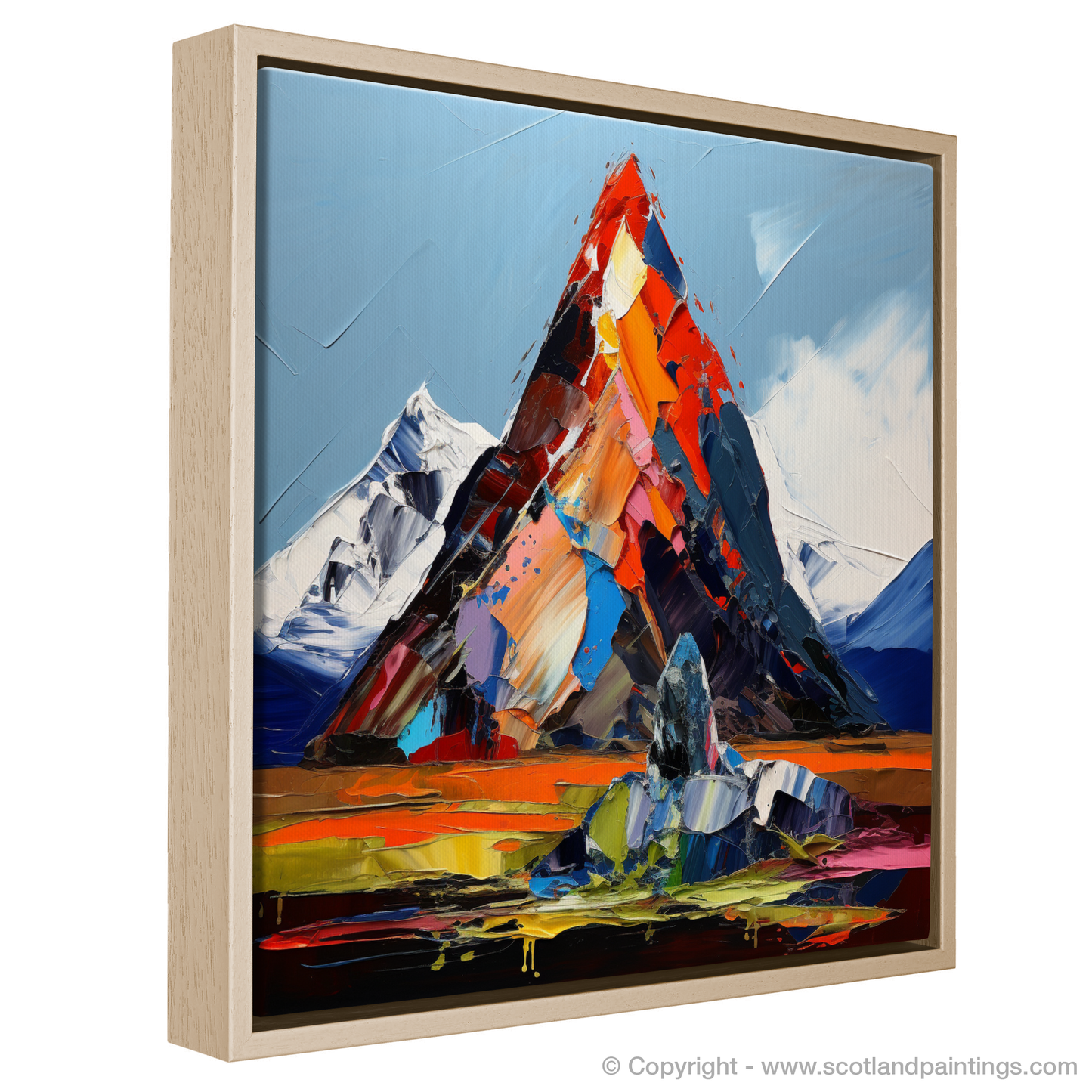 Painting and Art Print of Cairn Gorm entitled "Expressionist Elegy of Cairn Gorm".