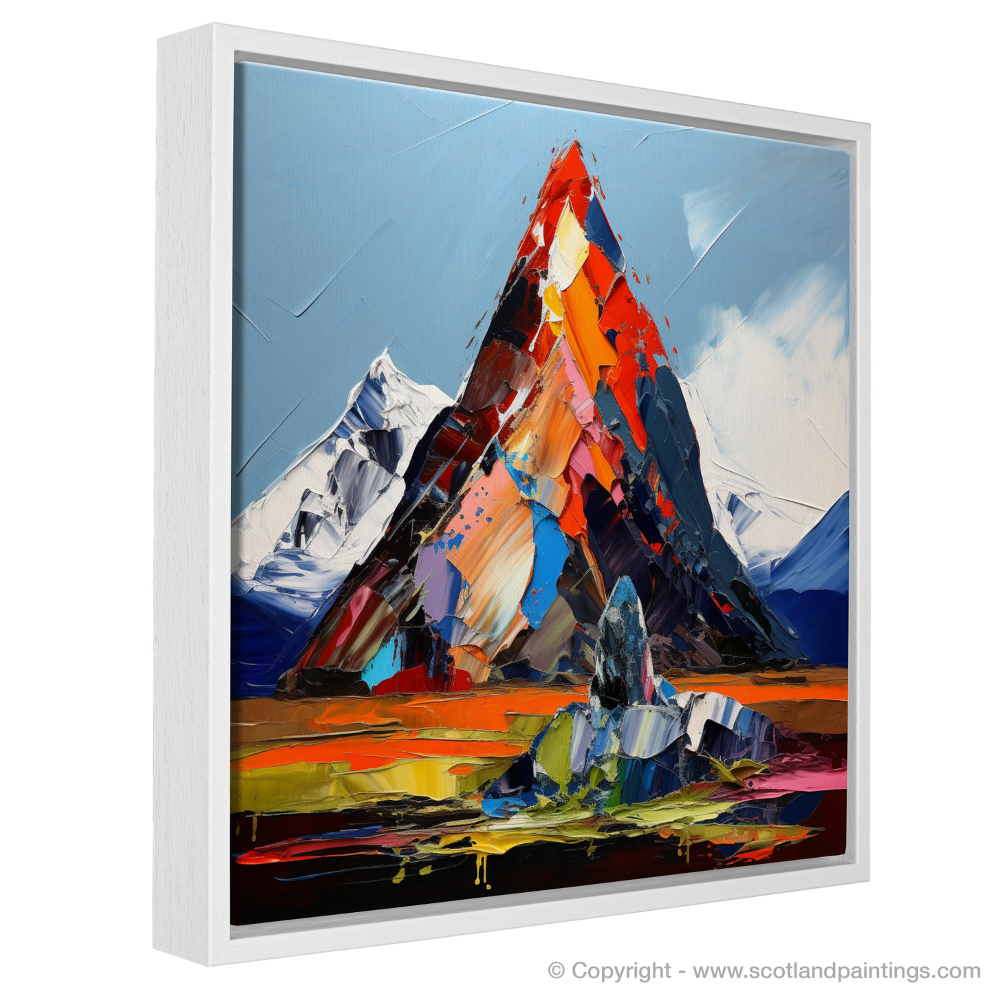 Painting and Art Print of Cairn Gorm entitled "Expressionist Elegy of Cairn Gorm".