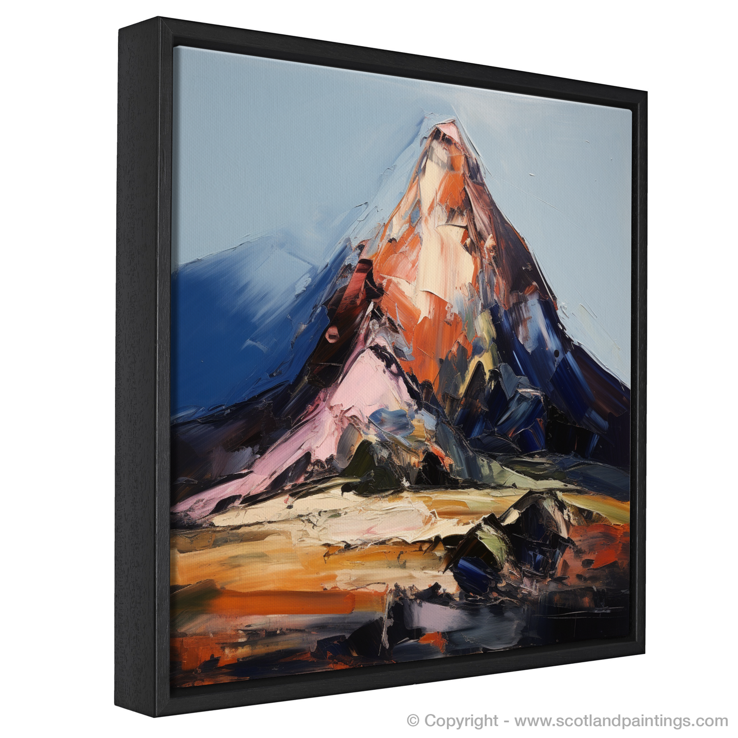 Painting and Art Print of Cairn Gorm entitled "Cairn Gorm Unleashed: An Expressionist Ode to the Scottish Highlands".