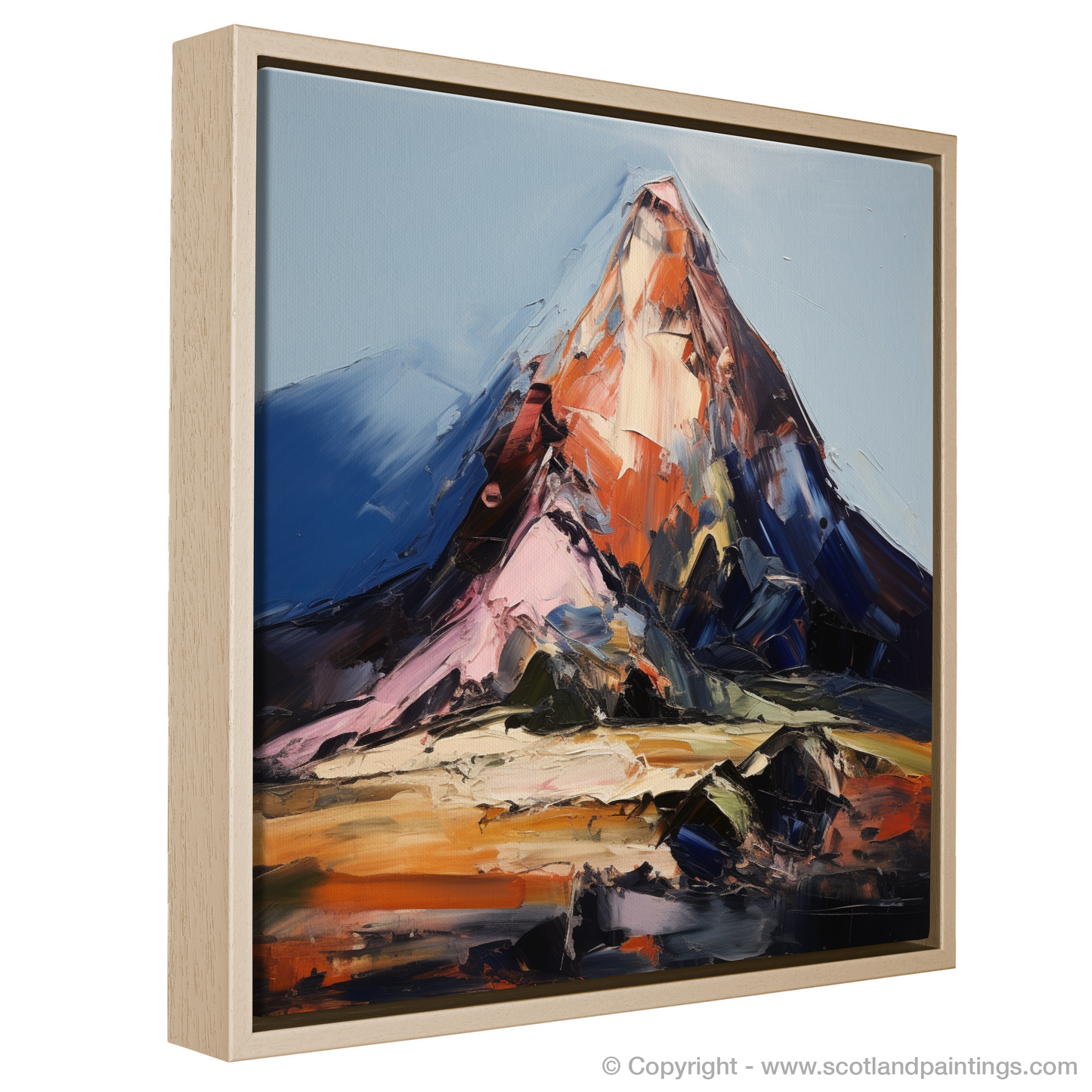 Painting and Art Print of Cairn Gorm entitled "Cairn Gorm Unleashed: An Expressionist Ode to the Scottish Highlands".