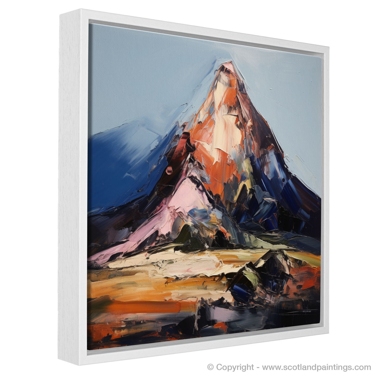 Painting and Art Print of Cairn Gorm entitled "Cairn Gorm Unleashed: An Expressionist Ode to the Scottish Highlands".