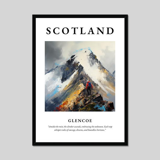 Poster of Glencoe, Scotland.