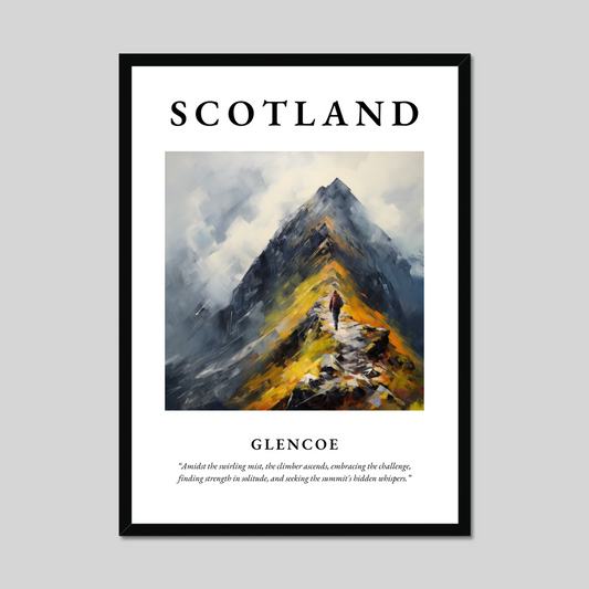 Poster of Glencoe, Scotland.