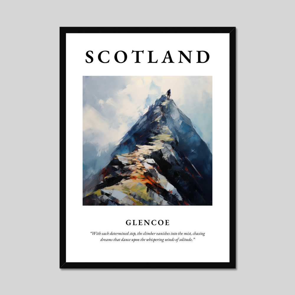 Poster of Glencoe, Scotland.