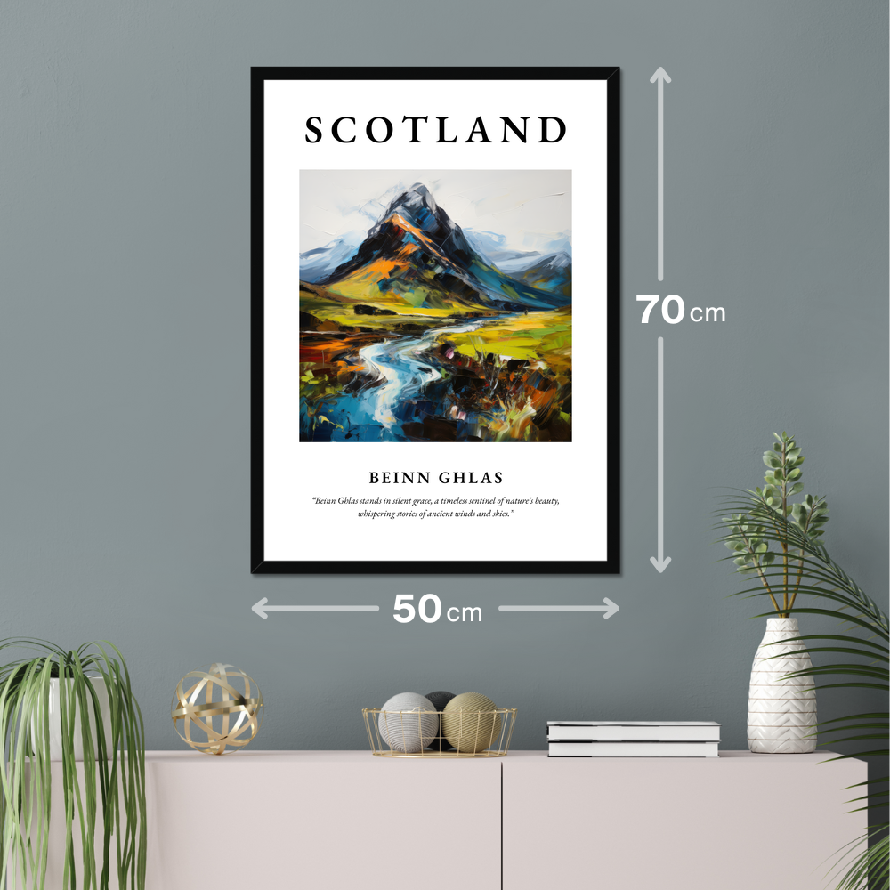 Poster of Beinn Ghlas hanging on a wall