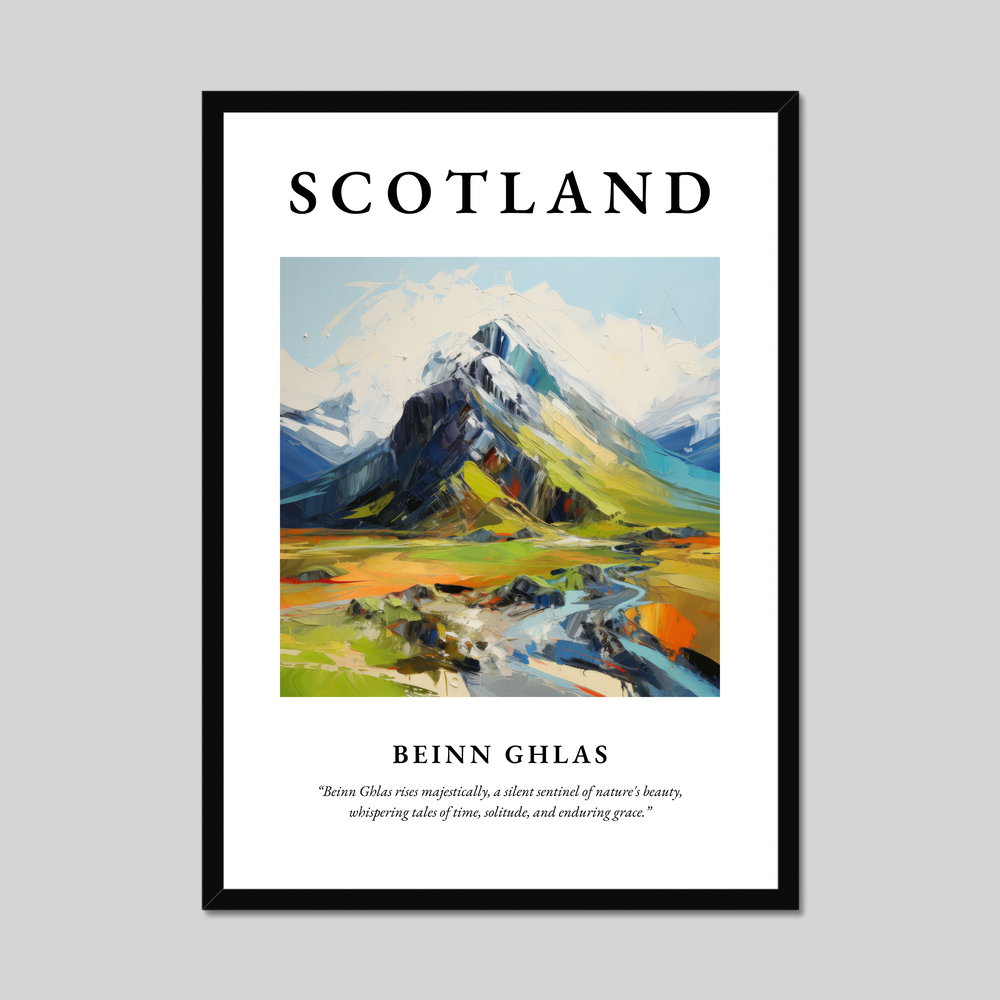 Poster of Beinn Ghlas, Scotland.