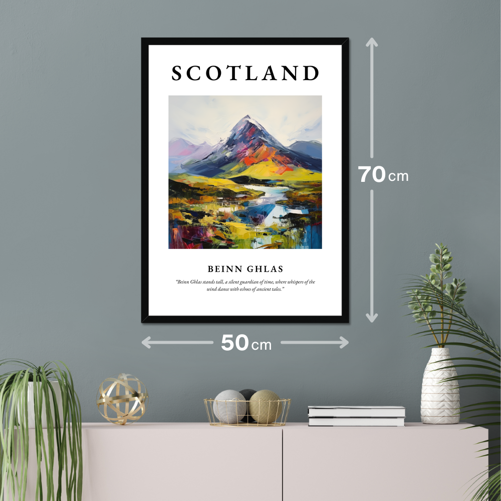 Poster of Beinn Ghlas hanging on a wall