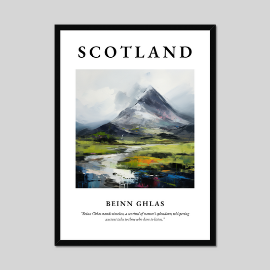 Poster of Beinn Ghlas, Scotland.