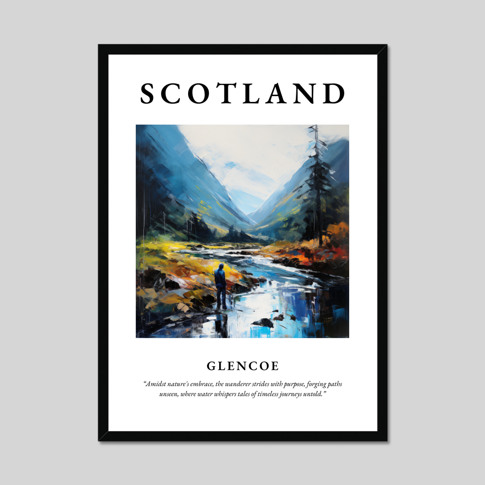 Poster of Glencoe, Scotland.