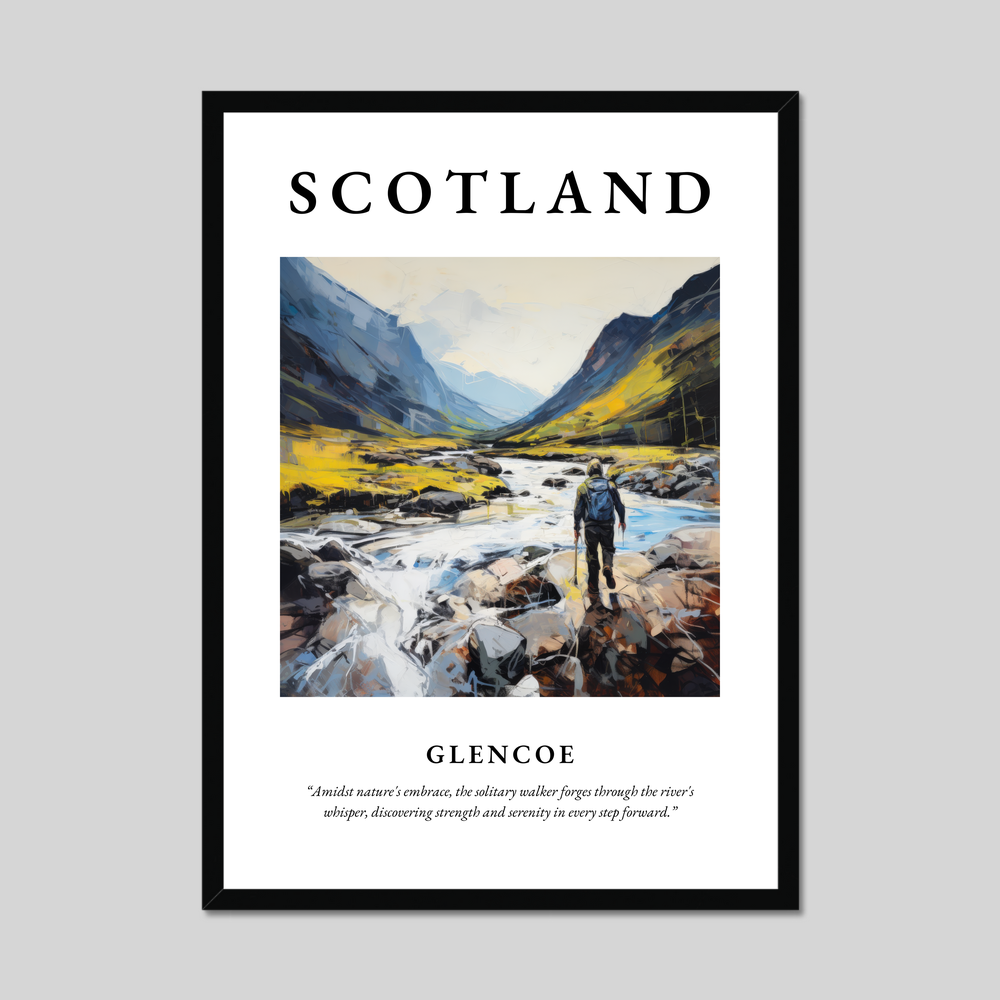 Poster of Glencoe, Scotland.