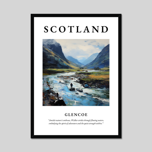 Poster of Glencoe, Scotland.