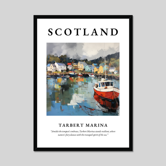 Poster of Tarbert Marina, Scotland.