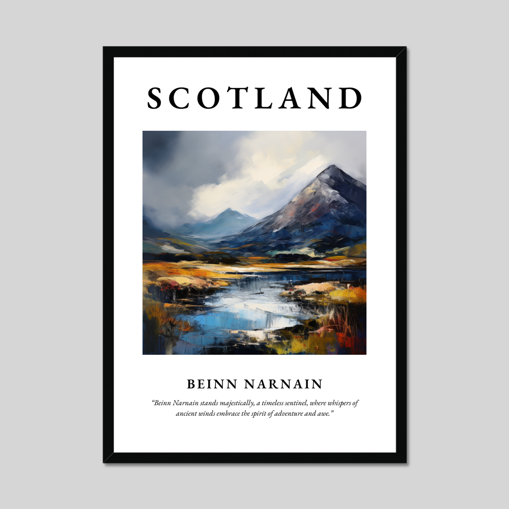 Poster of Beinn Narnain, Scotland.