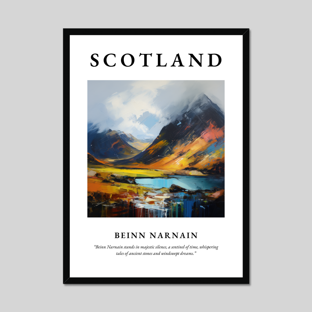 Poster of Beinn Narnain, Scotland.