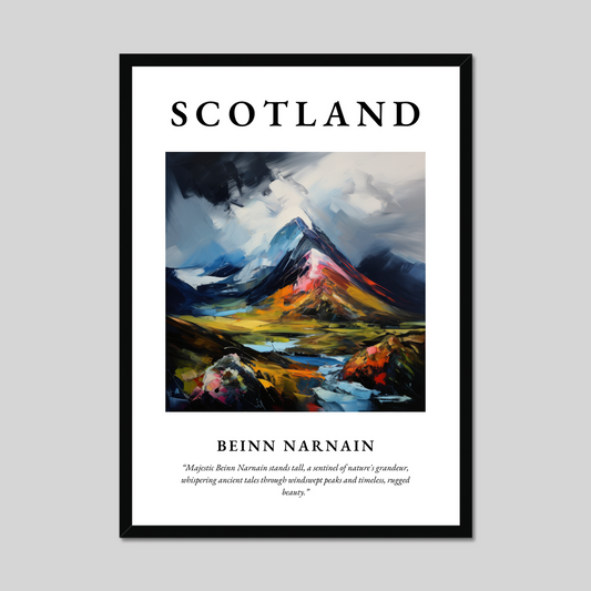 Poster of Beinn Narnain, Scotland.