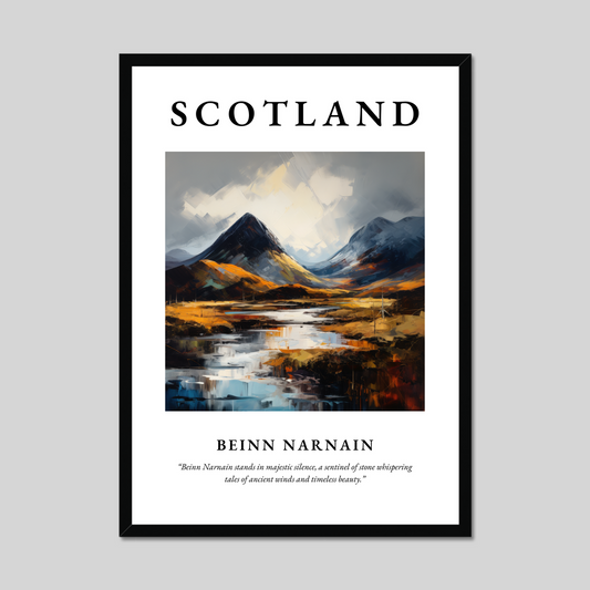 Poster of Beinn Narnain, Scotland.