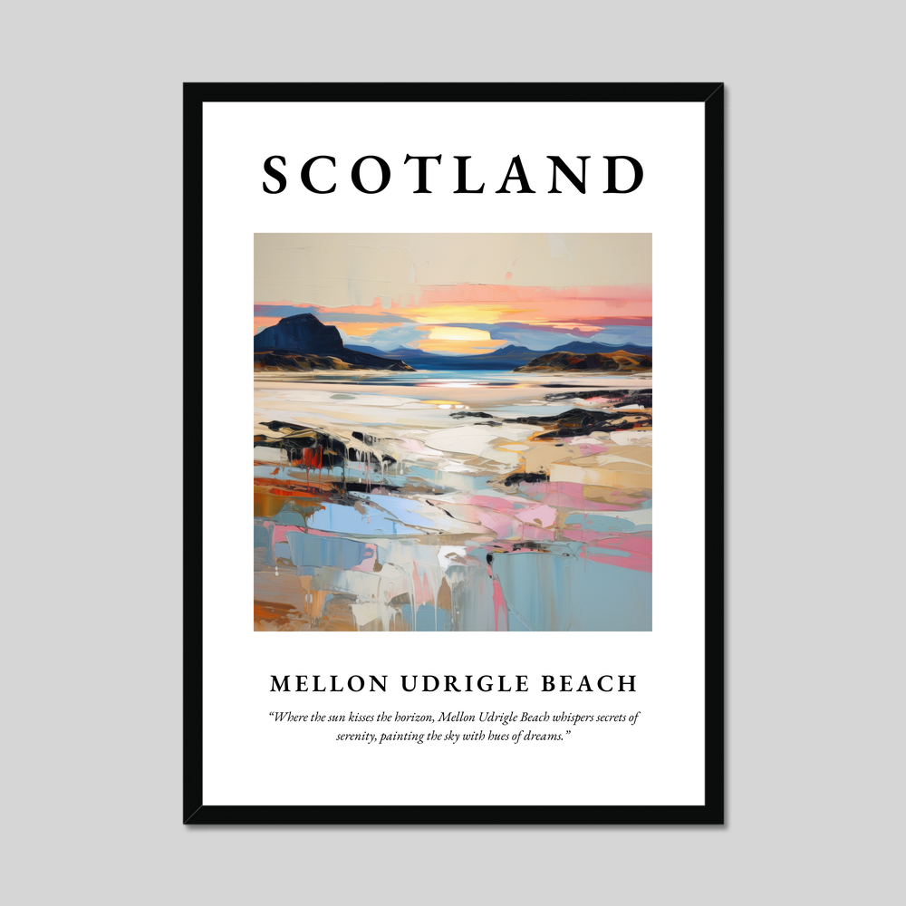 Poster of Mellon Udrigle Beach, Scotland.