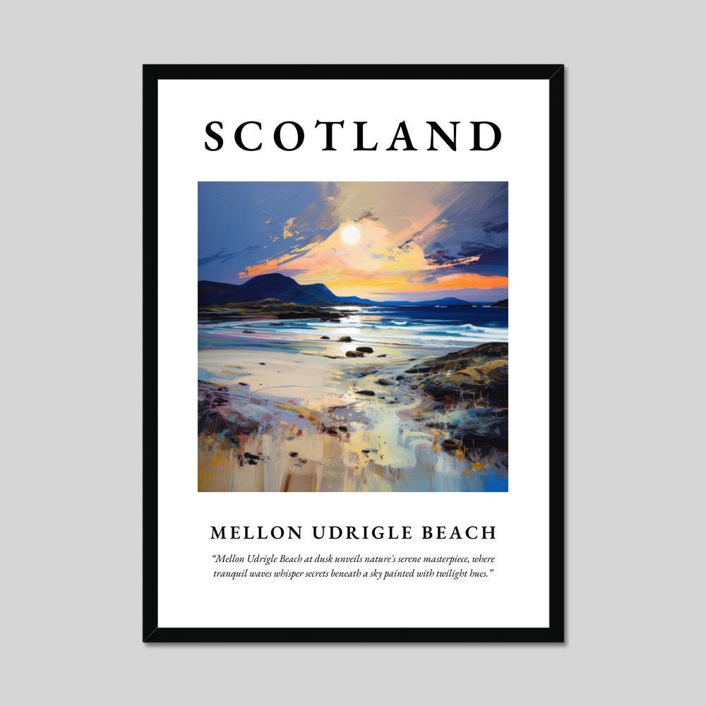 Poster of Mellon Udrigle Beach, Scotland.