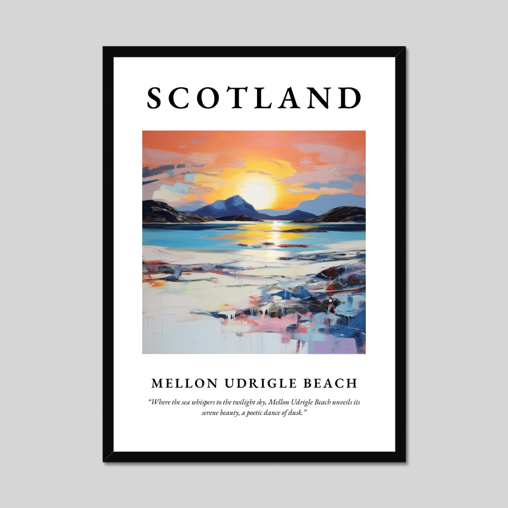 Poster of Mellon Udrigle Beach, Scotland.