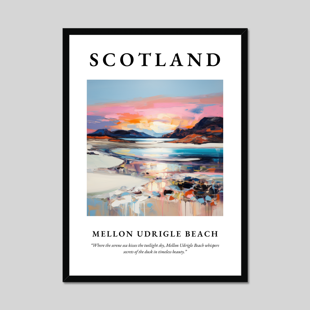 Poster of Mellon Udrigle Beach, Scotland.