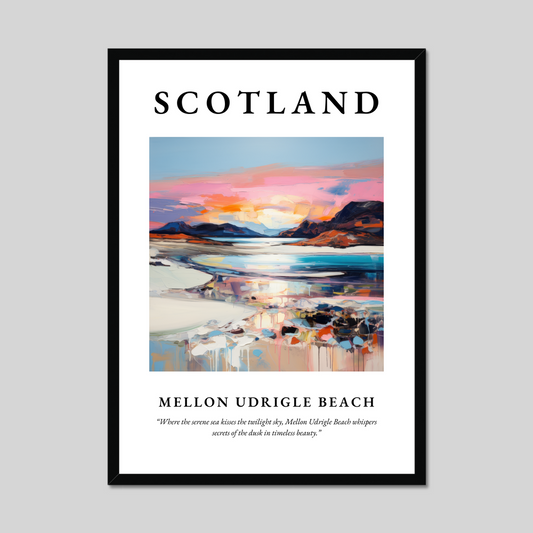 Poster of Mellon Udrigle Beach, Scotland.