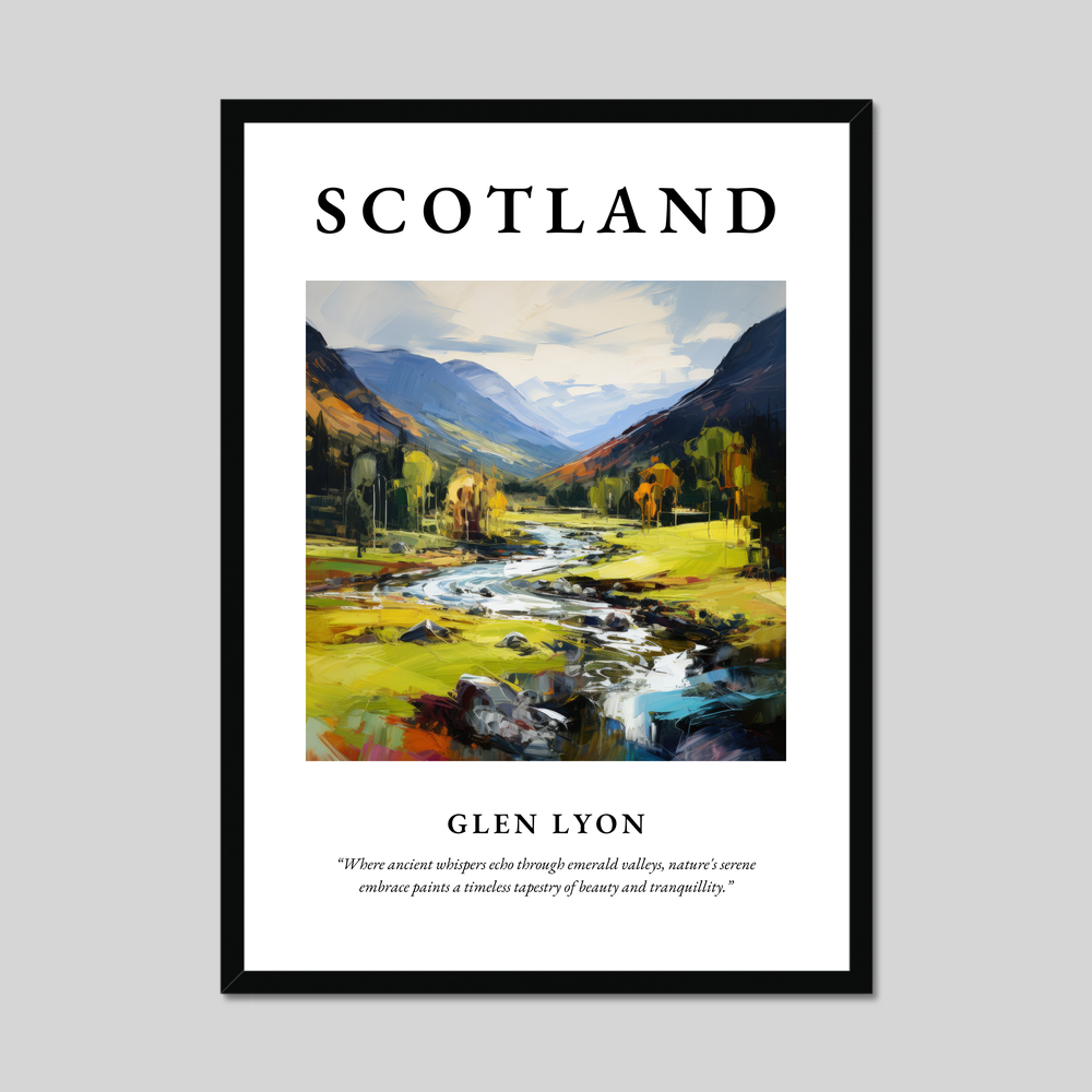 Poster of Glen Lyon, Scotland.