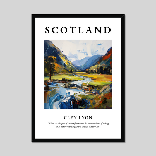 Poster of Glen Lyon, Scotland.