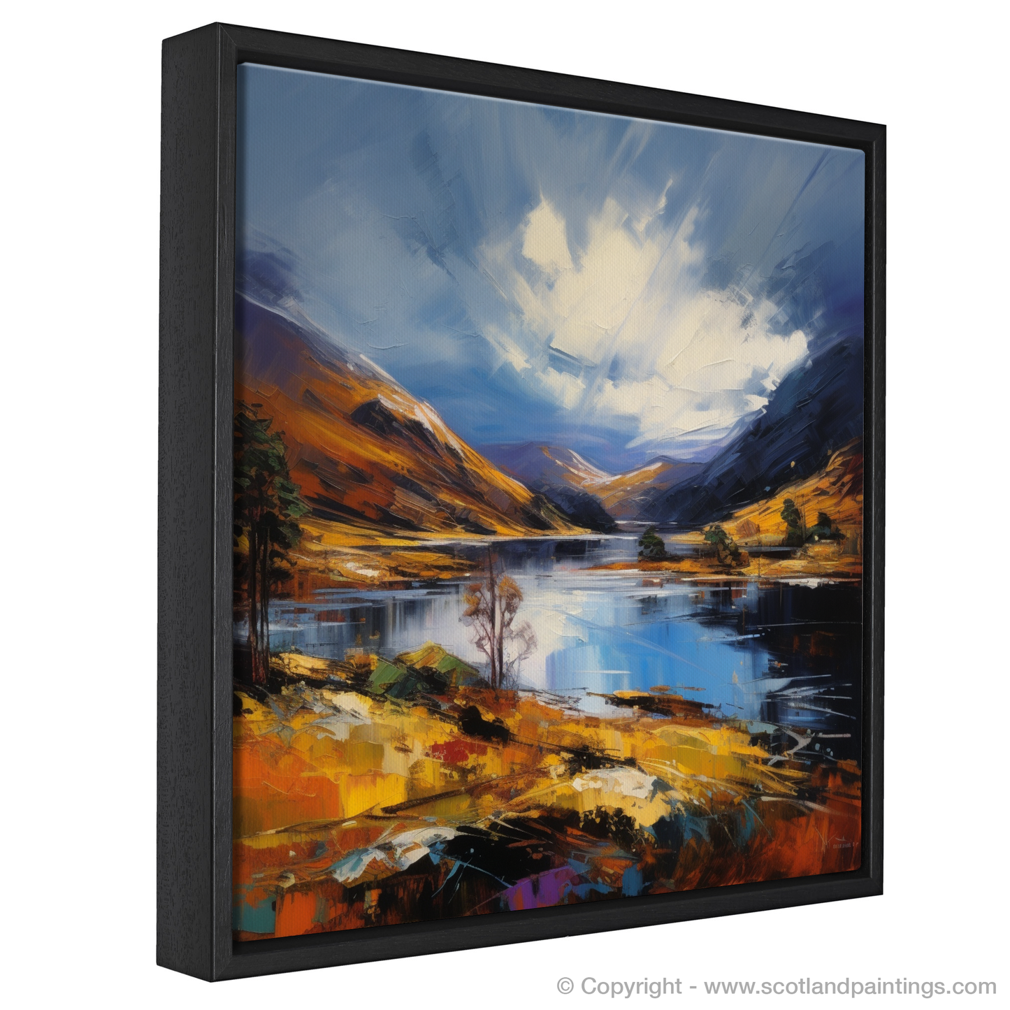 Painting and Art Print of Loch Shiel, Highlands. Expressionist Ode to Loch Shiel.