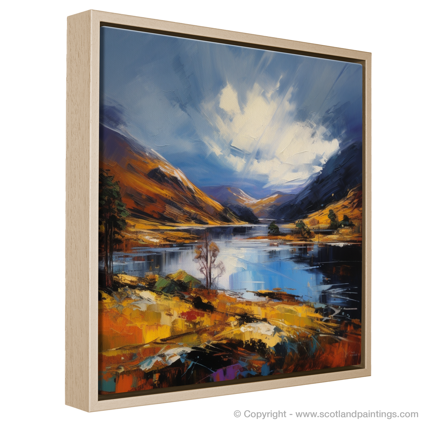 Painting and Art Print of Loch Shiel, Highlands. Expressionist Ode to Loch Shiel.