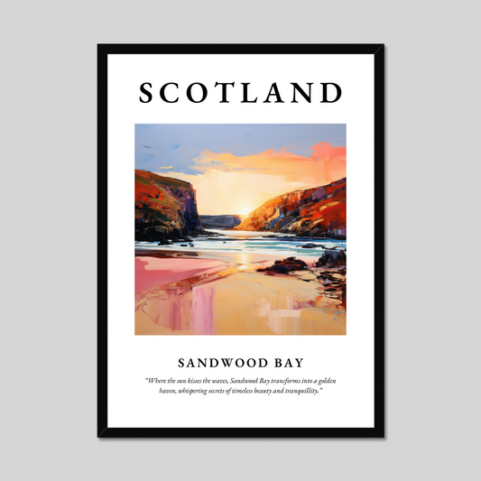 Poster of Sandwood Bay, Scotland.