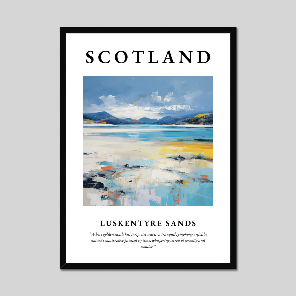 Poster of Luskentyre Sands, Scotland.