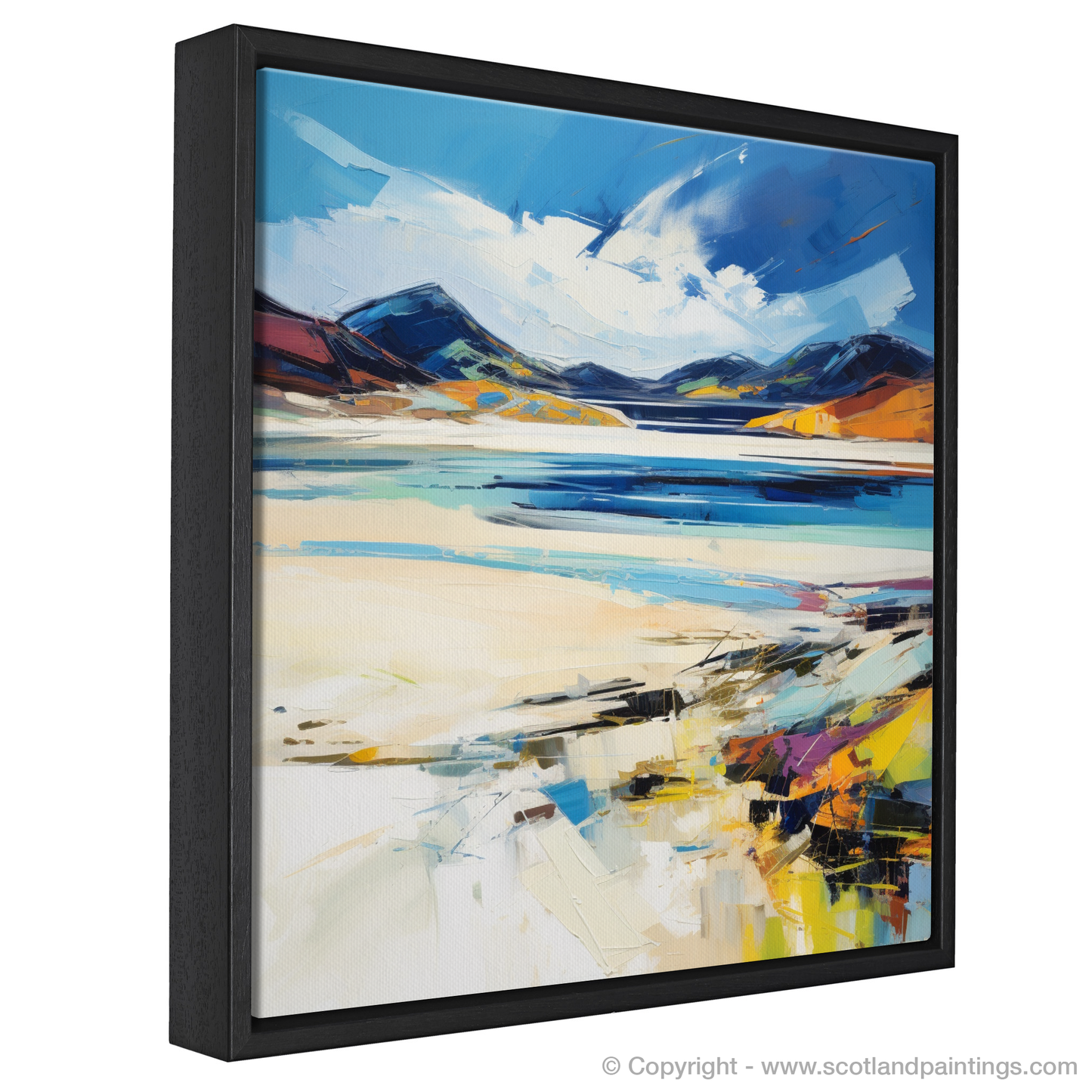 Painting and Art Print of Luskentyre Sands, Isle of Lewis. Expressionist Ode to Luskentyre Sands.