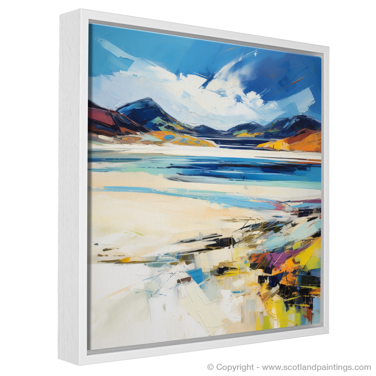 Painting and Art Print of Luskentyre Sands, Isle of Lewis. Expressionist Ode to Luskentyre Sands.