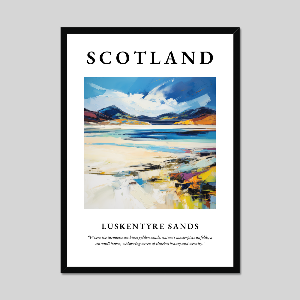 Poster of Luskentyre Sands, Scotland.