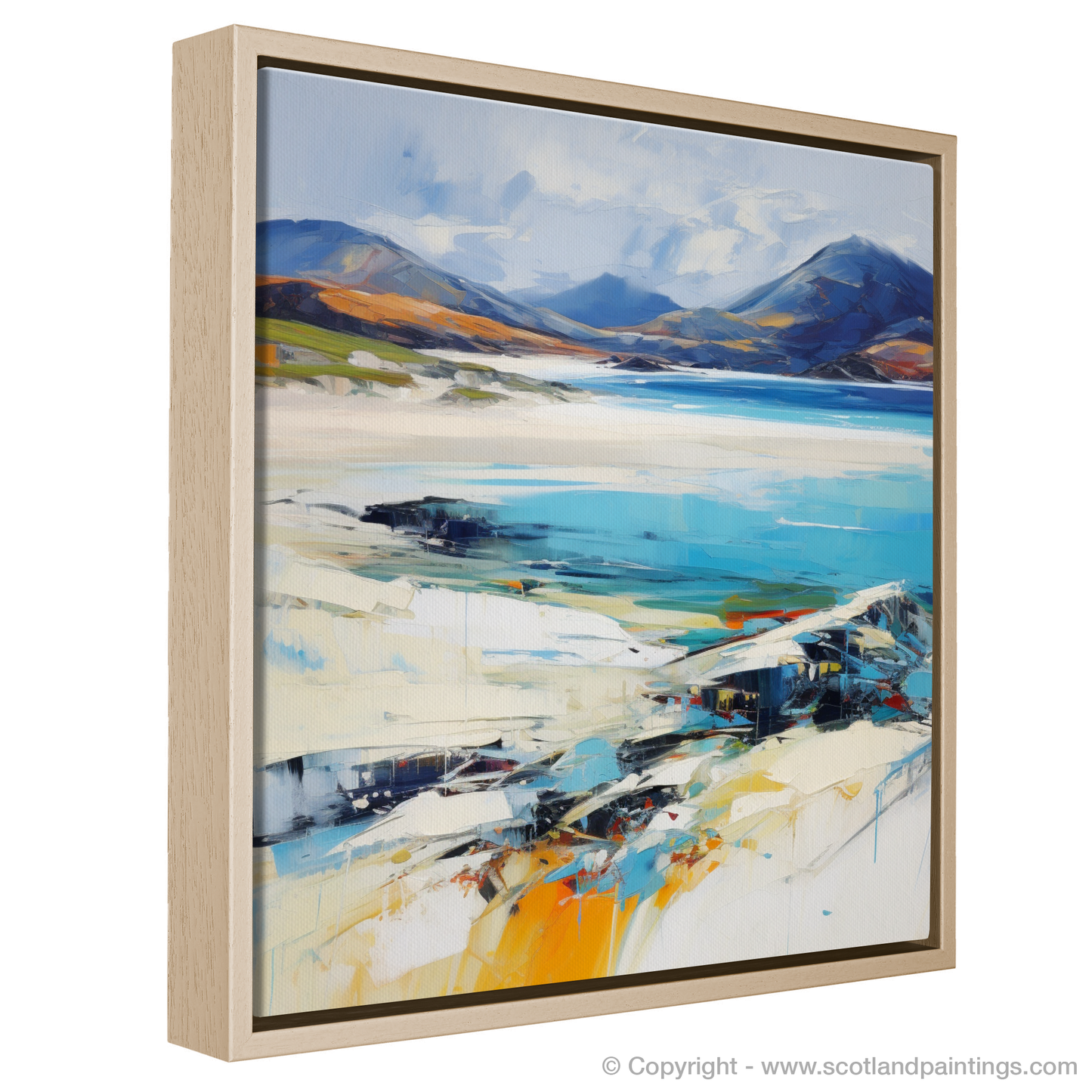 Painting and Art Print of Luskentyre Sands, Isle of Lewis. Expressionist Ode to Luskentyre Sands.