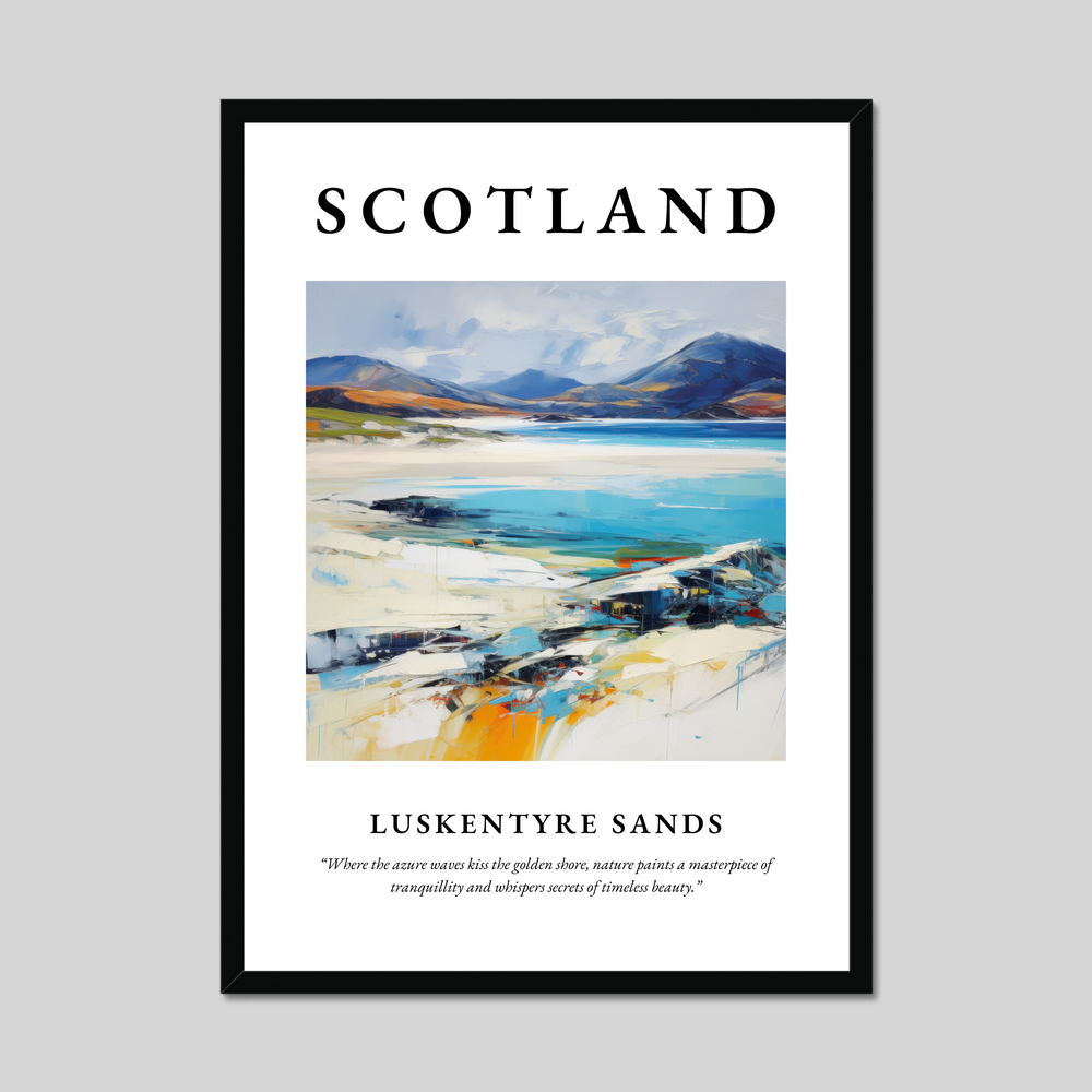 Poster of Luskentyre Sands, Scotland.