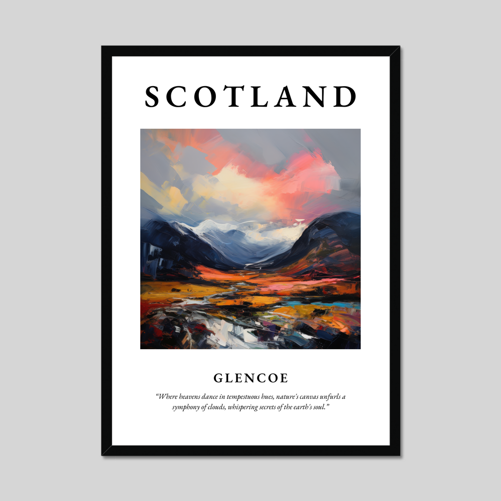 Poster of Glencoe, Scotland.