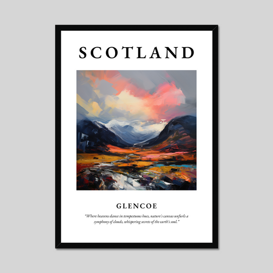 Poster of Glencoe, Scotland.