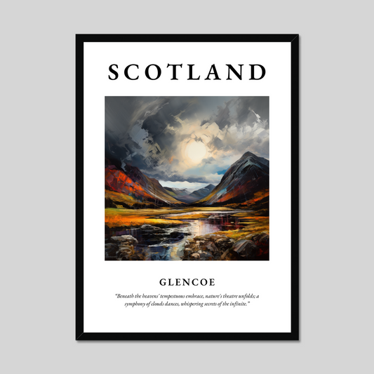 Poster of Glencoe, Scotland.