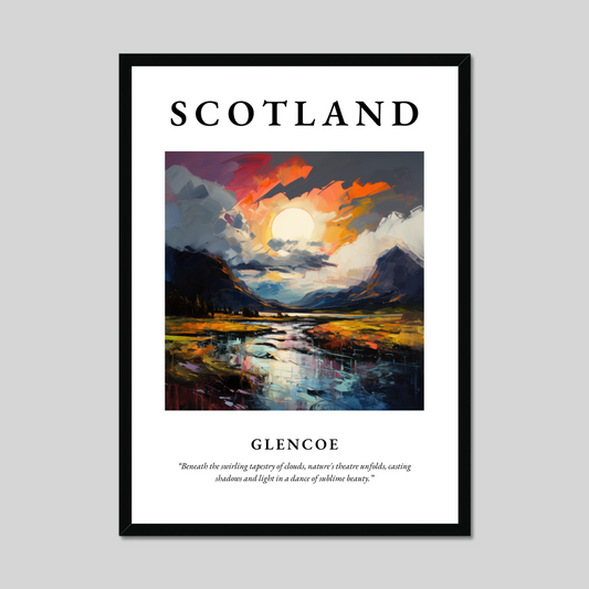 Poster of Glencoe, Scotland.