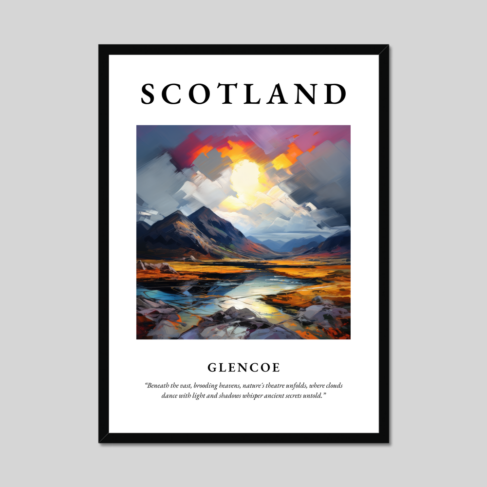 Poster of Glencoe, Scotland.