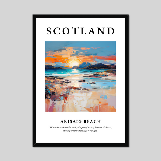 Poster of Arisaig Beach, Scotland.