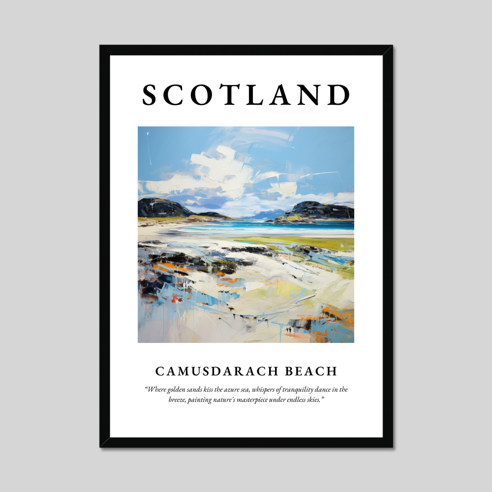 Poster of Camusdarach Beach, Scotland.