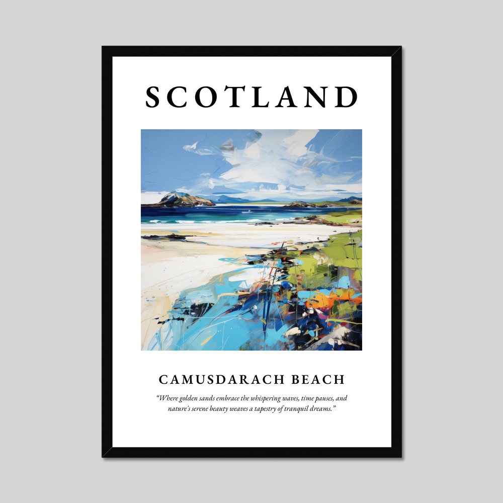 Poster of Camusdarach Beach, Scotland.