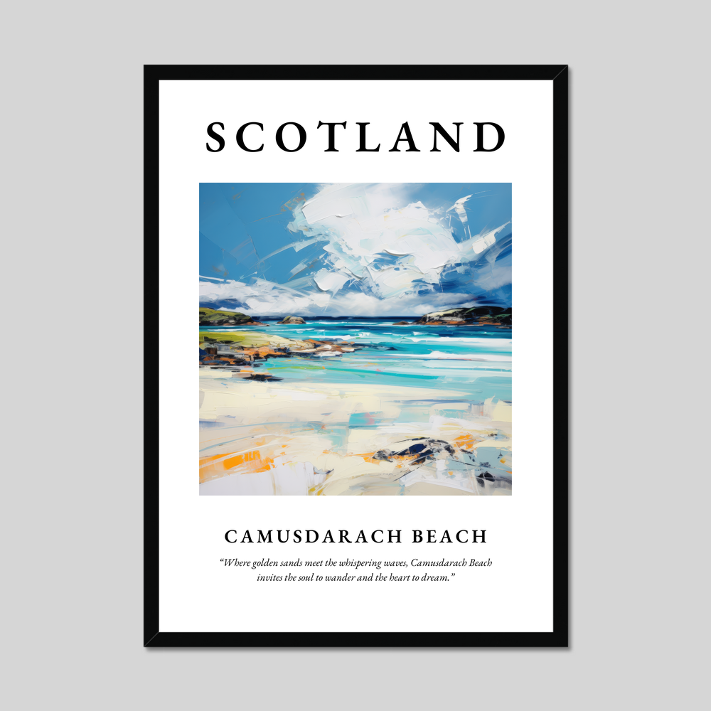 Poster of Camusdarach Beach, Scotland.