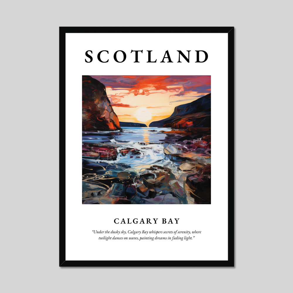 Poster of Calgary Bay, Scotland.